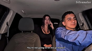 Hard fuck with the uber driver i made him cum twice and they almost saw us