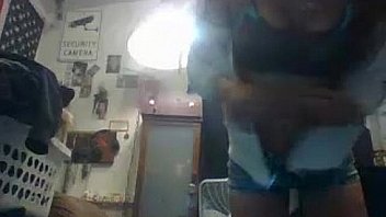 Cute babe sucking cock on webcam