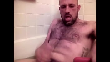 Cumming in the bath