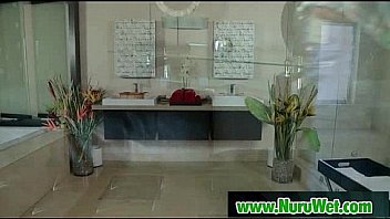 Japanese nuru massage and sexual tension on air matress 20