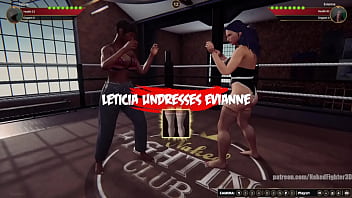 Leticia vs evianne nf3d lesbian sexual combat ring