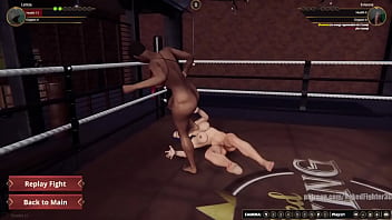 Leticia vs evianne nf3d lesbian sexual combat ring