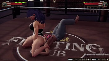 Leticia vs evianne nf3d lesbian sexual combat ring