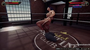 Leticia vs evianne nf3d lesbian sexual combat ring