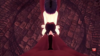 Boruto hentai sarada fucked and blowjob in a threesome