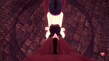 Boruto hentai sarada fucked and blowjob in a threesome