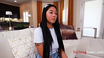 Church girl's virgin ass wrecked by step bro