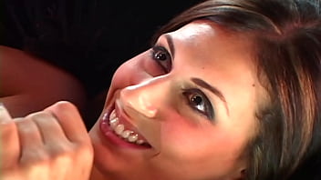 Slippery temptations busty babe gets titfucked footfucked and facialled