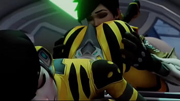 Overwatch tracer worshiping 's ass