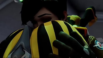 Overwatch tracer worshiping 's ass