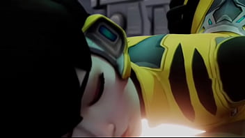 Overwatch tracer worshiping 's ass