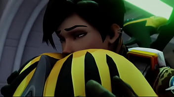 Overwatch tracer worshiping 's ass