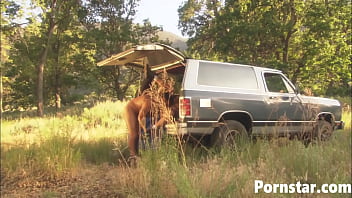 Pornstar lauren phoenix gets fucked in doggystyle outdoors