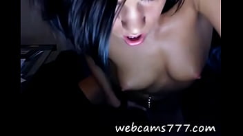 Sexy girl strips and masturbates