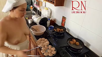 Nudist housewife regina noir cooks at the kitchen naked maid naked housewife s2