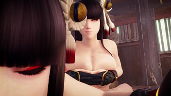 3d hentai girls gives rewards to a lucky guy