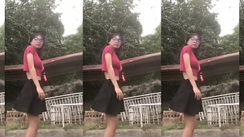 Solo girl skirt dance