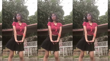 Solo girl skirt dance