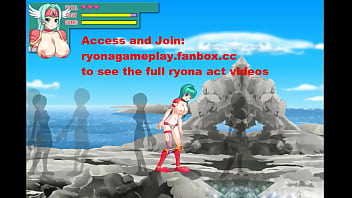 Cute green haired lady having sex with invisible men in erotic hentai ryona game video