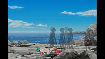 Cute green haired lady having sex with invisible men in erotic hentai ryona game video Cute green haired lady having sex with invisible men in erotic hentai ryona game video