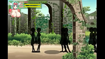 Cute green haired lady having sex with invisible men in erotic hentai ryona game video Cute green haired lady having sex with invisible men in erotic hentai ryona game video