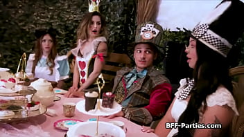 Victor gets lucky in wonderland with three mesmerizing butts