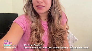 Thick latina amateur 19yo fucks her pink pussy while dirty talking the panty bank