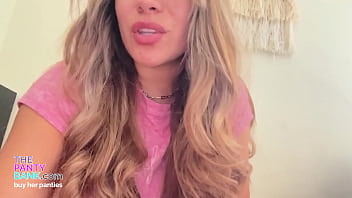 Thick latina amateur 19yo fucks her pink pussy while dirty talking the panty bank