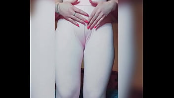 Shy sexy girl shows her virgin body tits and ass