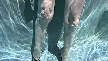 We went swimming in a private pool in hawaii kai