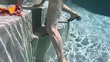 We went swimming in a private pool in hawaii kai