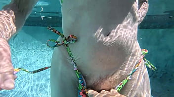 We went swimming in a private pool in hawaii kai