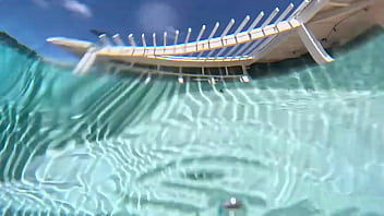 We went swimming in a private pool in hawaii kai