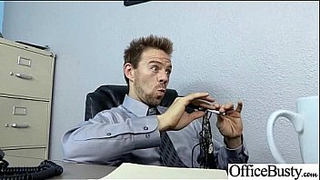 Horny girl with big juggs banged in office vid 08