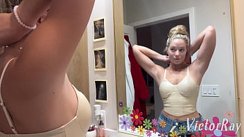 Hot blonde river lynn comes home to a big dick surprise from victor ray