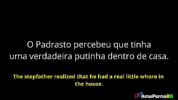 O padrasto oferecia ao seu melhor amigo pra meter na sua doce enteada amopornobr