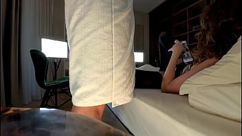 Sexy and horny skinny small tits babe in a mini skirt and stockings gives a teasing handjob to a small cock Sexy and horny skinny small tits babe in a mini skirt and stockings gives a teasing handjob to a small cock