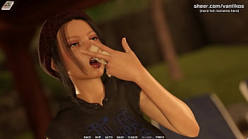 Hot big ass college teen with piercing gives blowjob to a big cock and gets her little pussy creampied outdoor taboo university steam game 3d animated hentai game part #3