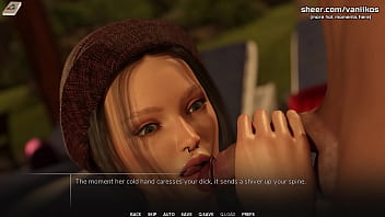 Hot big ass college teen with piercing gives blowjob to a big cock and gets her little pussy creampied outdoor taboo university steam game 3d animated hentai game part #3