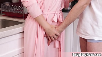 Elegant blonde stepmother versus stepson cock Elegant blonde stepmother versus stepson cock