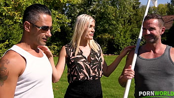 Two dicks make her cum