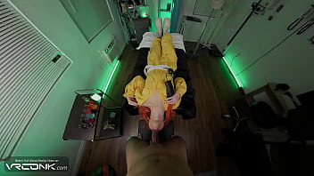 Vr skinny ginger april o'neil blows leonardo's big cock and bangs hard in tmnt cartoon's cosplay pt 1