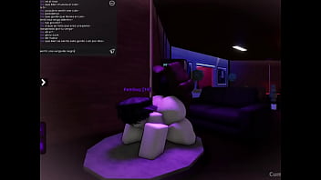 Negro se folla a lindo femboy blanco con culo gordo en roblox