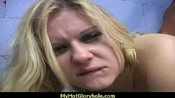 Interracial white lady confesses her sins at gloryhole 29