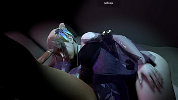 3d cute blonde babe have sex with big dick stranger