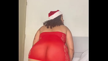 Bbw christmas whore twerk strip & squirting