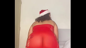 Bbw christmas whore twerk strip & squirting