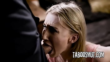 Blonde babe hairy pussy pounded by the cable guy