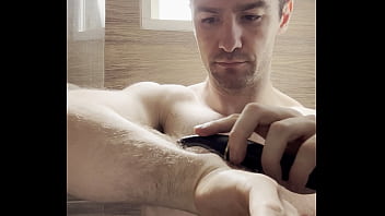 I trim my sweaty hairy armpits chest and arms after the gym to prepare for a photoshoot next week behind the scenes
