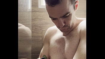 I trim my sweaty hairy armpits chest and arms after the gym to prepare for a photoshoot next week behind the scenes